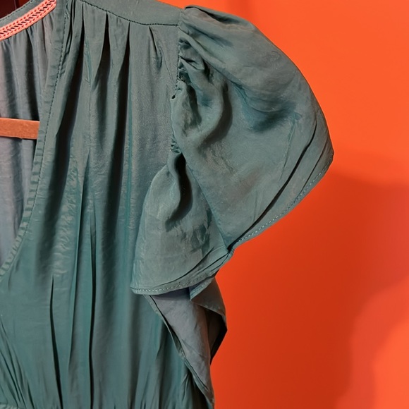 Knox Rose teal ruffle dress size small - Picture 7 of 15